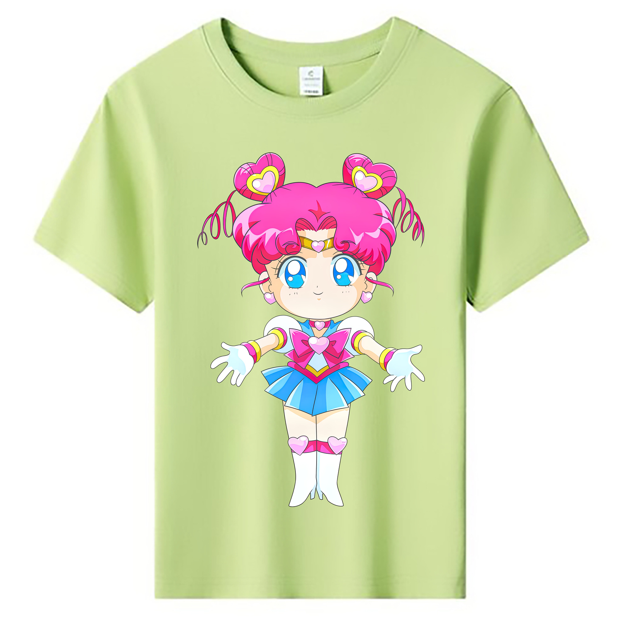 （画像用） 美少女戦士セーラームーン ちびうさ Sailor Moon Chibiusa Tsukino Usagi Small Lady Serenity 綿100％キッズTシャツ（フロントプリント）